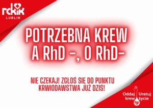 Read more about the article Potrzebna krew 0 RhD- i A RhD-