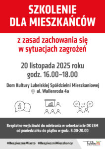 Read more about the article Bezpłatne szkolenia dla mieszkańców z zakresu bezpieczeństwa