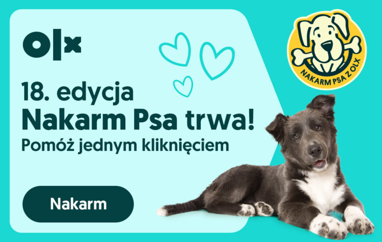 Read more about the article Wraca akcja, która porusza całą Polskę! Startuje 18. edycja Nakarm Psa z OLX