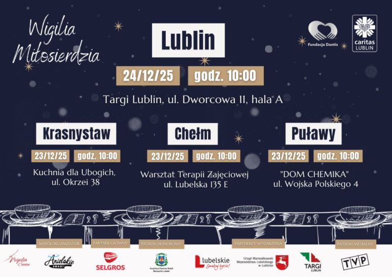 Read more about the article Wigilia Miłosierdzia CARITAS – Targi Lublin 24.XII.