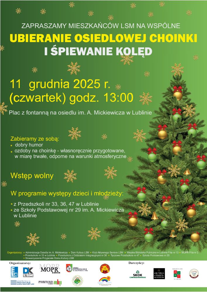 Read more about the article Ubieranie osiedlowej choinki na LSM -11.XII.