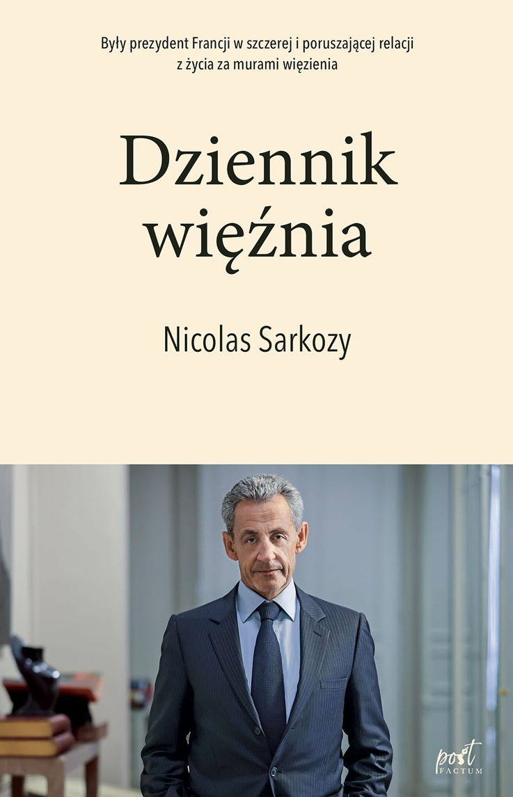 Okładka książki Nicolasa Sarkozy’ego pt. „Dziennik więźnia”.