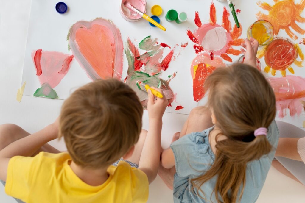 Wspólne malowanie dziecięce