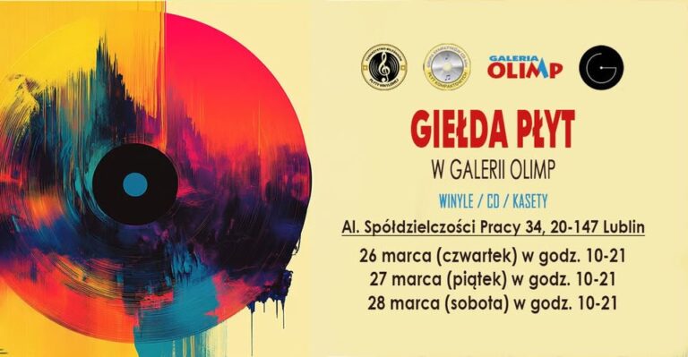 Read more about the article Giełda Płyt (winyle/CD/kasety) – Galeria OLIMP 26-28.III.