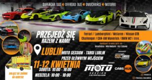Read more about the article Przejeź się Lamborghini, Ferrari, McLaren, Mercedes AMG GTR, Challenger Hellcat, BMW – MotoSession 11-12.IV.