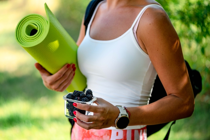 Zdjęcie promujące polskie warzywa i owoce.