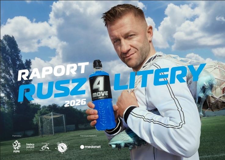 Plakat promujący akcję „RUSZ 4 LITERY.4MOVE.”
