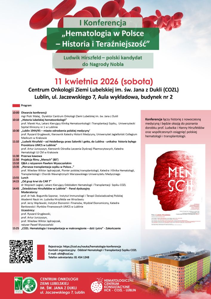 plakat I konferencja hematologia w polsce