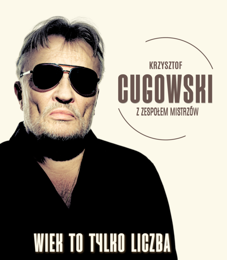 Plakat promujący koncert Krzysztofa Cugowskiego.