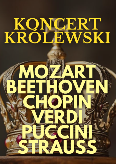 Plakat promujący Koncert Królewski - Majestat Klasyki