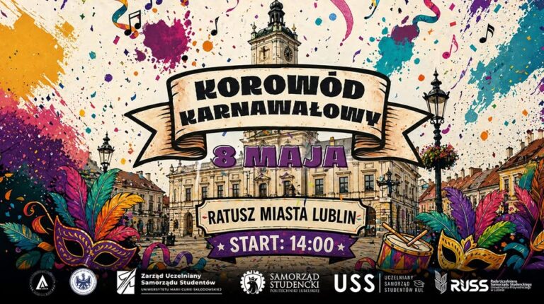 Read more about the article Dziś -8.V. ulicami Lublina przejdzie KOROWÓD KARNAWAŁOWY 2026