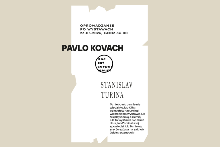 Grafika promująca wydarzenie Dwie perspektywy – oprowadzanie po wystawach.
