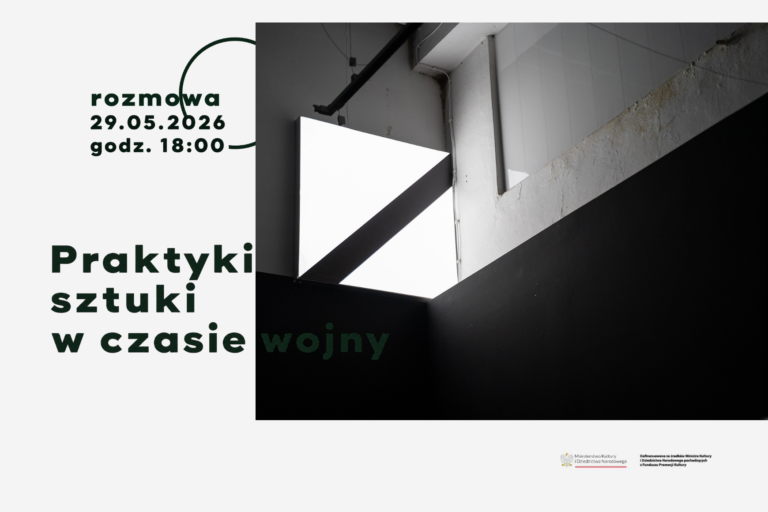 Grafika promująca spotkanie w Galerii Labirynt.