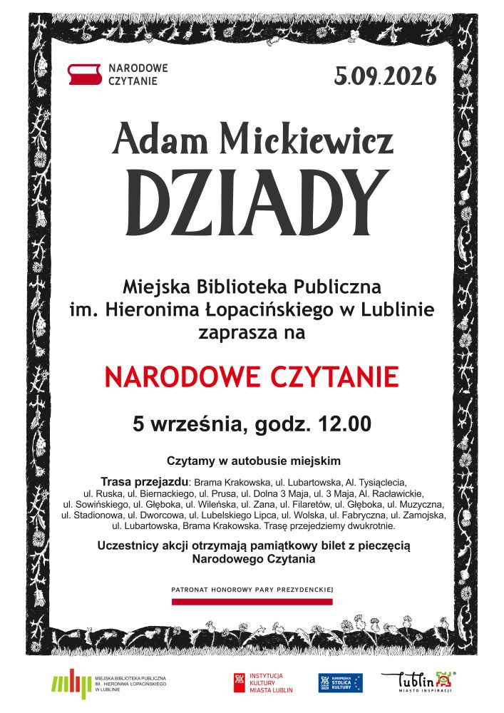 Read more about the article Narodowe Czytanie w MBP  – 5.IX.