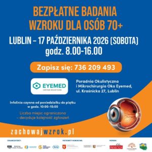 Read more about the article Bezpłatne badania wzroku dla seniorów w Lublinie – EYEMED 17.X